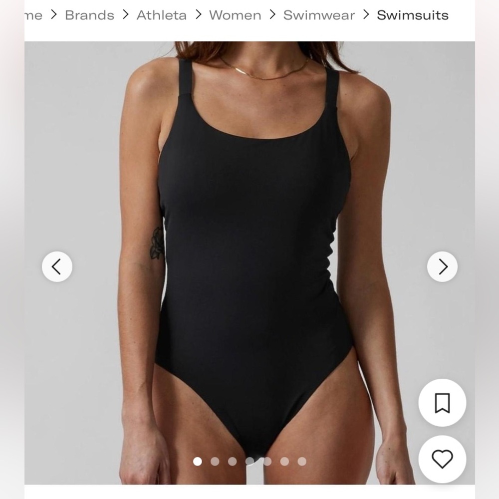 Athleta NWT Hermosa Women's Elegant Black One-Piece Swimsuit (XS)